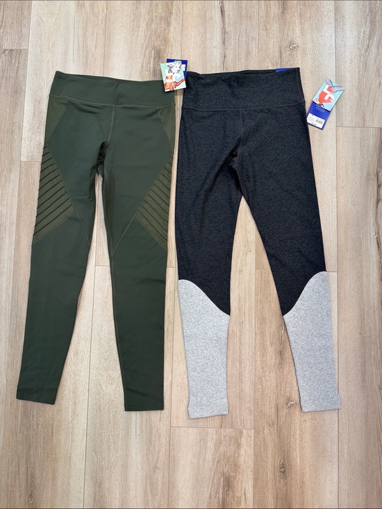 JoyLab Pants - NWT JoyLab Olive Green & Charcoal Two-Pair Legging Set